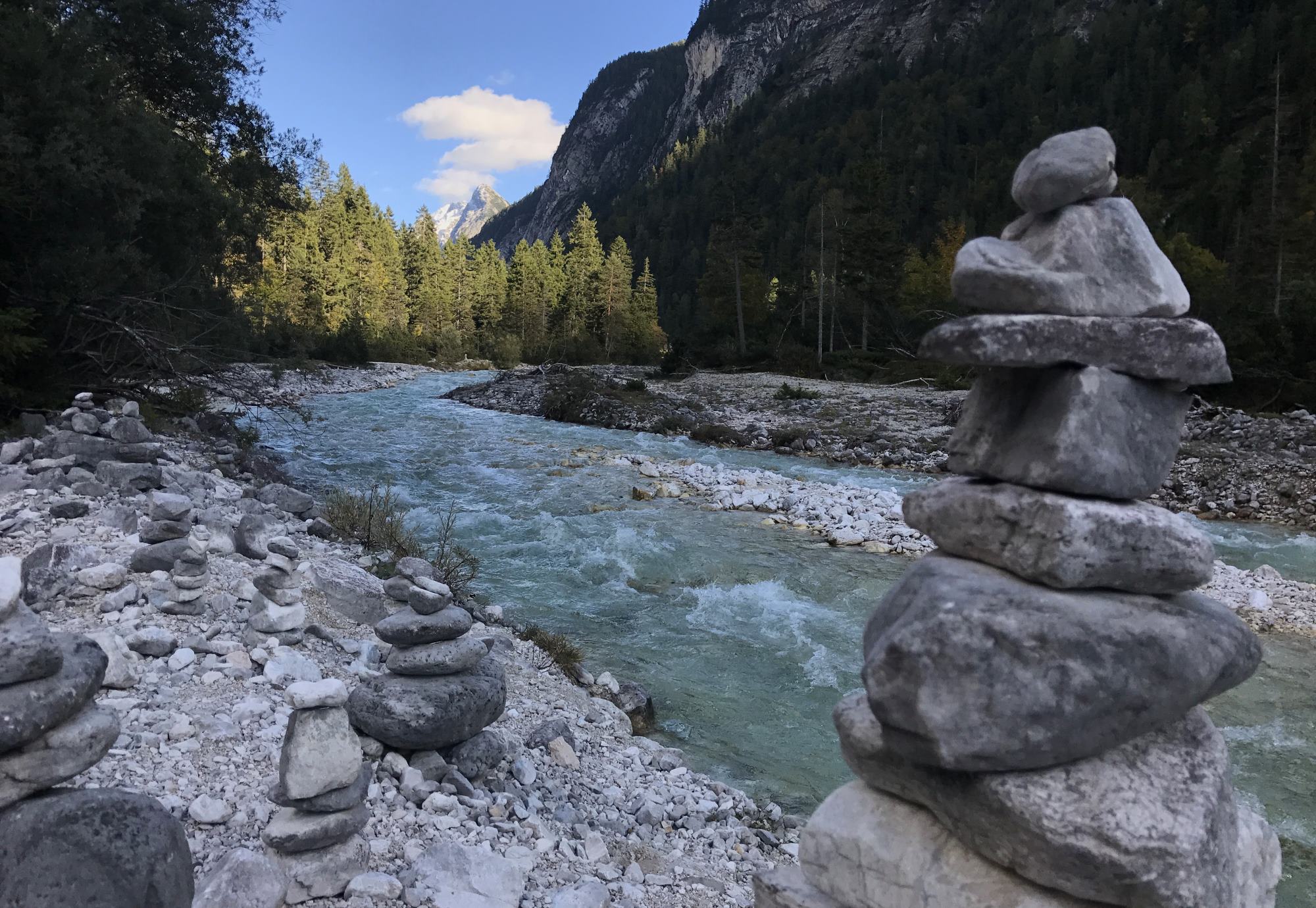 An der Isar entlang auf dem Weg zum Isarursprung