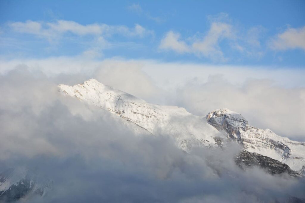 Scharnitz Winter - hohe Berge mit Schnee