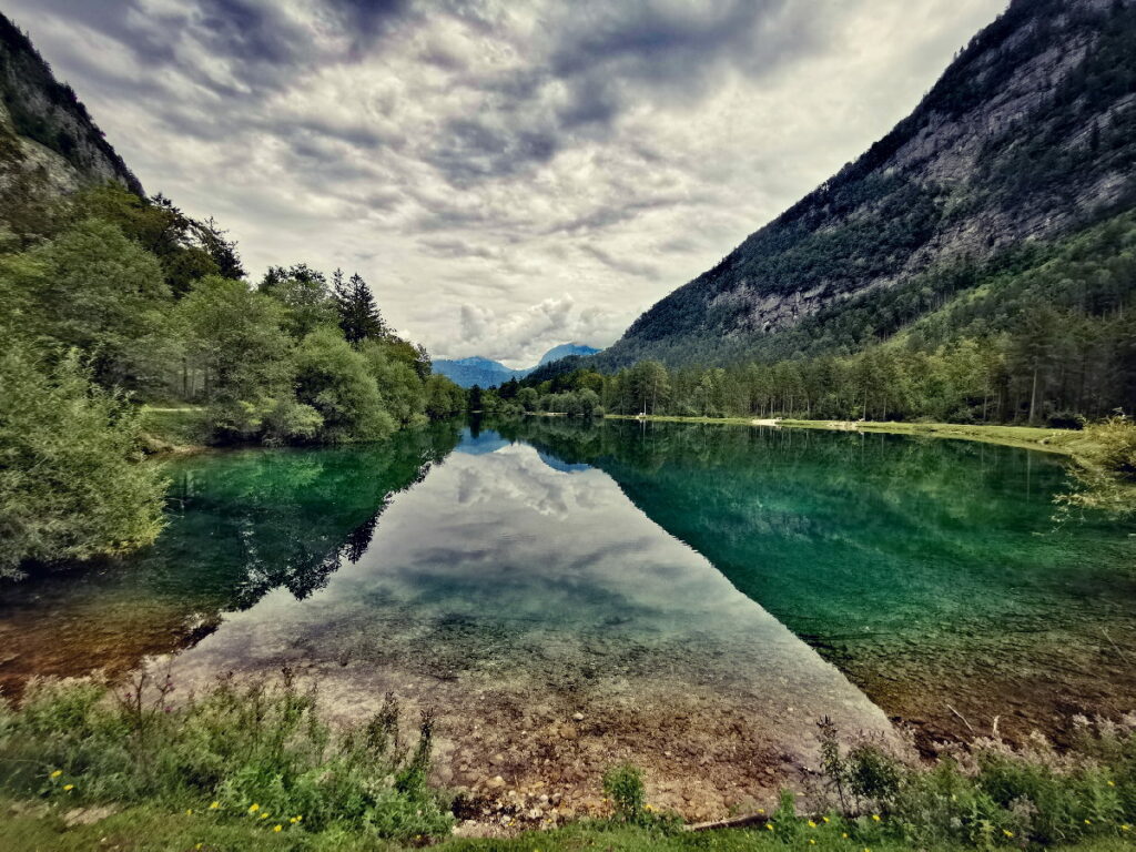 Alpen Sehenswürdigkeiten: Der Bluntausee beim Gollinger Wasserfall