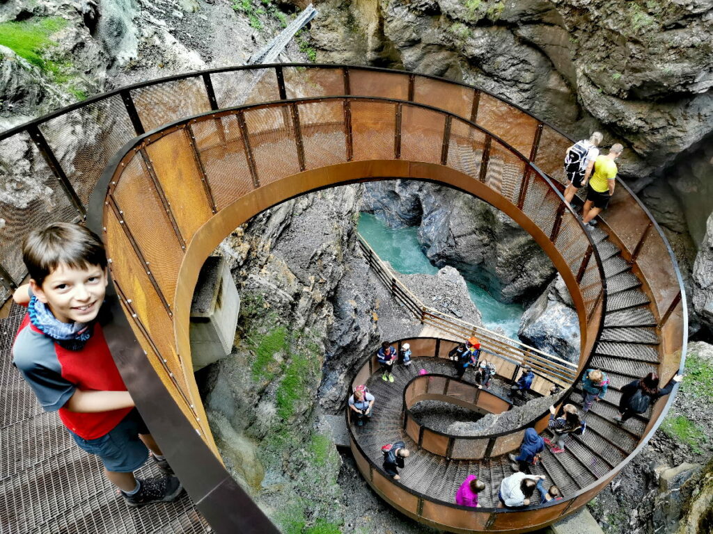 Sehenswürdigkeiten Alpen, die außergewöhnliche Helix in der Liechtensteinklamm